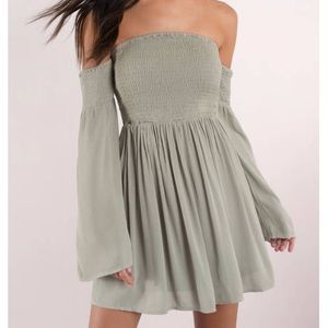 TOBI ellie olive skater dress